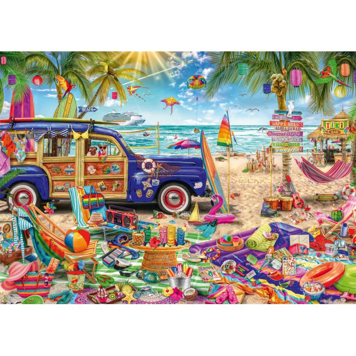 Puzzle Schmidt-Spiele-59793 A Beach Full of Colour