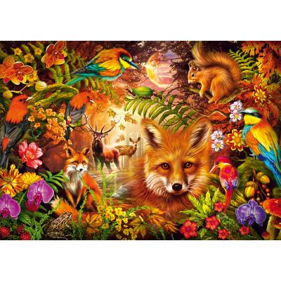 Puzzle  Schmidt-Spiele-59795 Feathers, Coats and Flowers