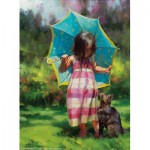 Puzzle  Sunsout-11205 XXL Pieces - The Teal Umbrella