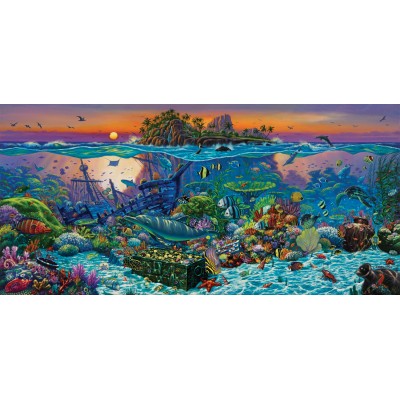 Puzzle  Sunsout-20121 Wil Cormier - Coral Reef Island