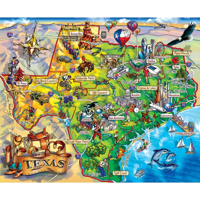 Puzzle Sunsout-20516 Maria Rabinky - Texas!!!