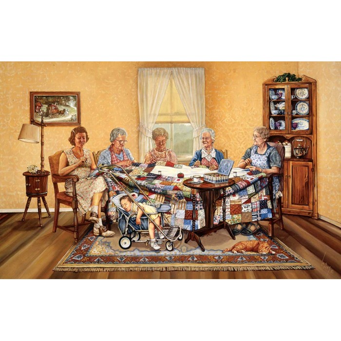 Puzzle Sunsout-25202 The Gossip Party
