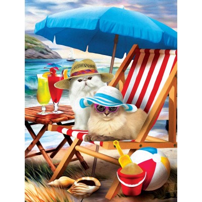Puzzle  Sunsout-28865 Pièces XXL - Beach Cats