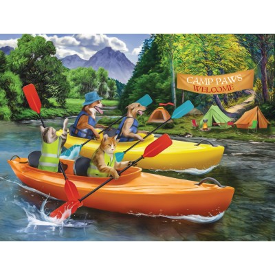 Puzzle  Sunsout-28970 XXL Teile - Willkommen bei Camp Paws