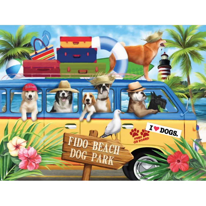 Puzzle Sunsout-29743 XXL Teile - Fido Strand