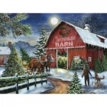 Puzzle  Sunsout-29788 XXL Pieces - At the Christmas Barn