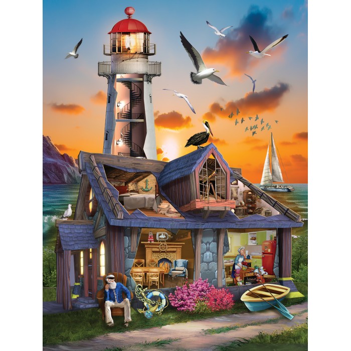 Puzzle Sunsout-29835 XXL Pieces - Lighthouse Keeper's House