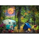 Puzzle  Sunsout-30152 XXL Pieces - Summertime Camping