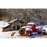 Puzzle  Sunsout-30168 A Nostalgic Christmas Eve