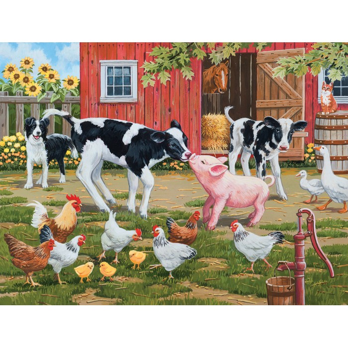 Puzzle Sunsout-30462 XXL Pieces - Meeting New Friends