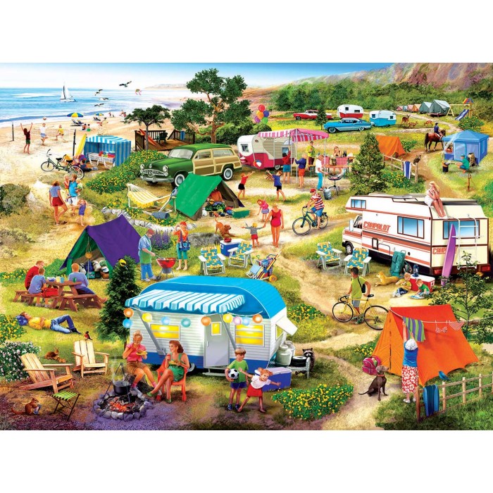 Puzzle Sunsout-31549 Seaside Campground