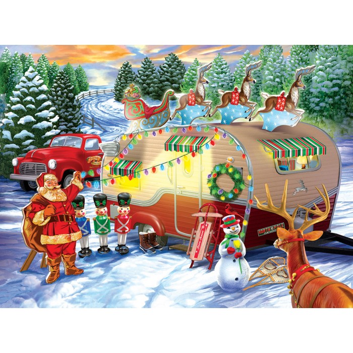 Puzzle Sunsout-31709 Christmas Campers