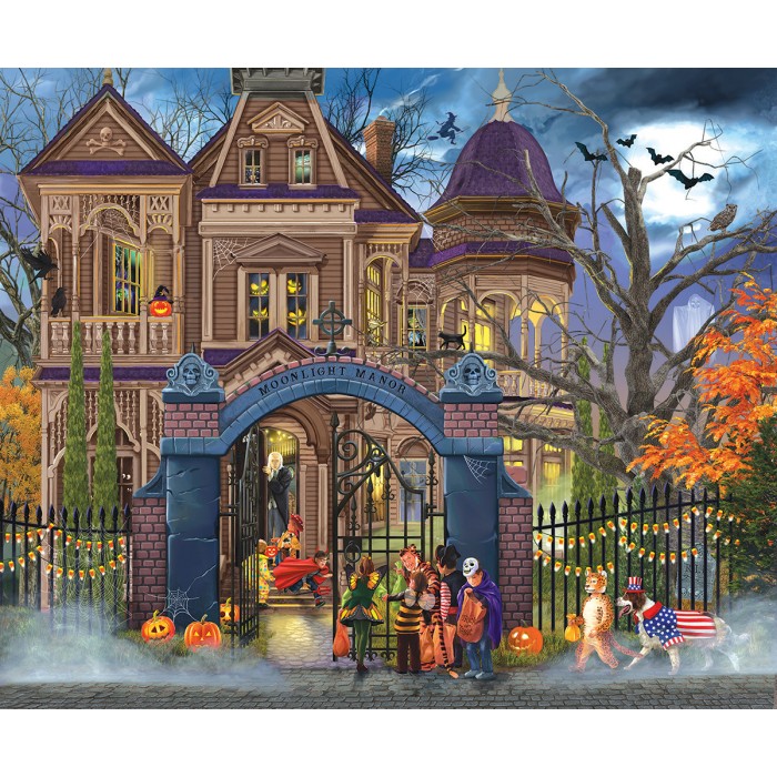 Puzzle Sunsout-31952 Bigelow Illustrations - Moonlight Manor