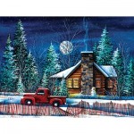 Puzzle  Sunsout-32735 Night Watch Cabin