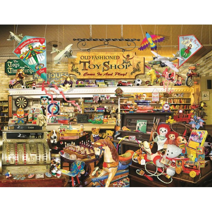 Puzzle Sunsout-34916 XXL Teile - Lori Schory - An Old Fashioned Toy Shop