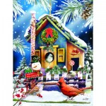 Puzzle  Sunsout-34966 XXL Pieces - Holiday Birdhouse