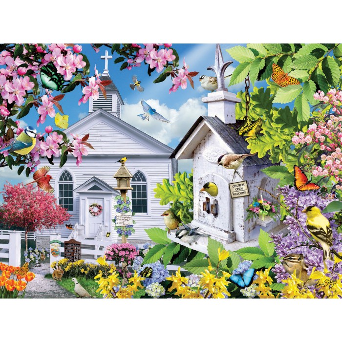 Puzzle Sunsout-35038 Lori Schory - Time for Church