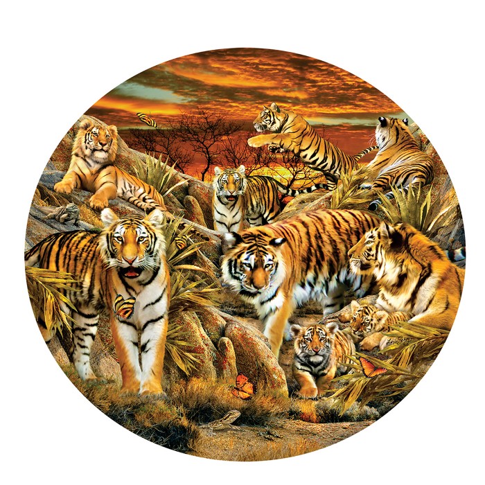 Puzzle Sunsout-35124 XXL Teile - Lori Schory - Tigers Galore