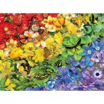 Puzzle  Sunsout-35184 Rainbow Butterflies