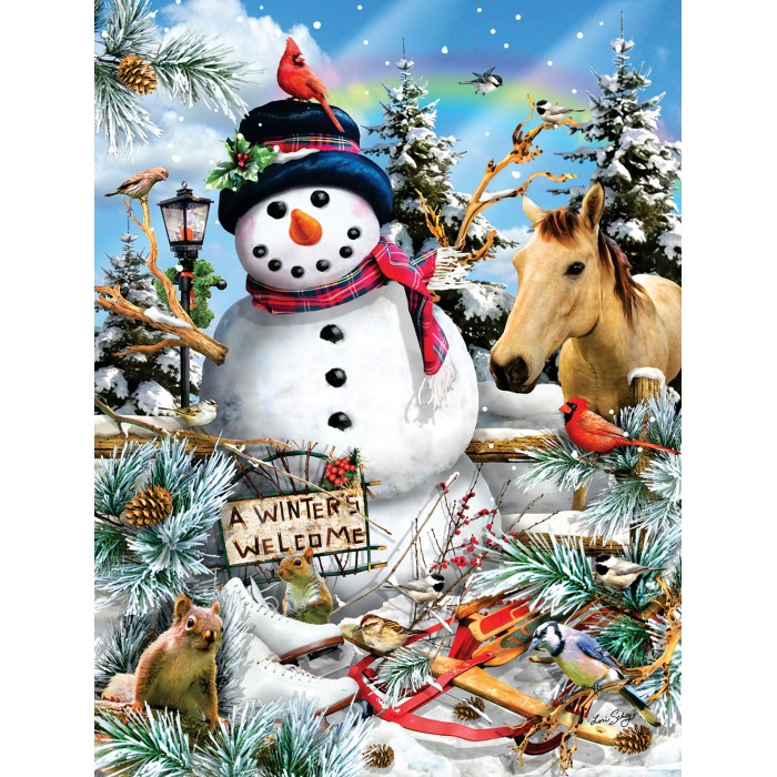 Puzzle Sunsout-35194 XXL Pieces - Winter's Welcome