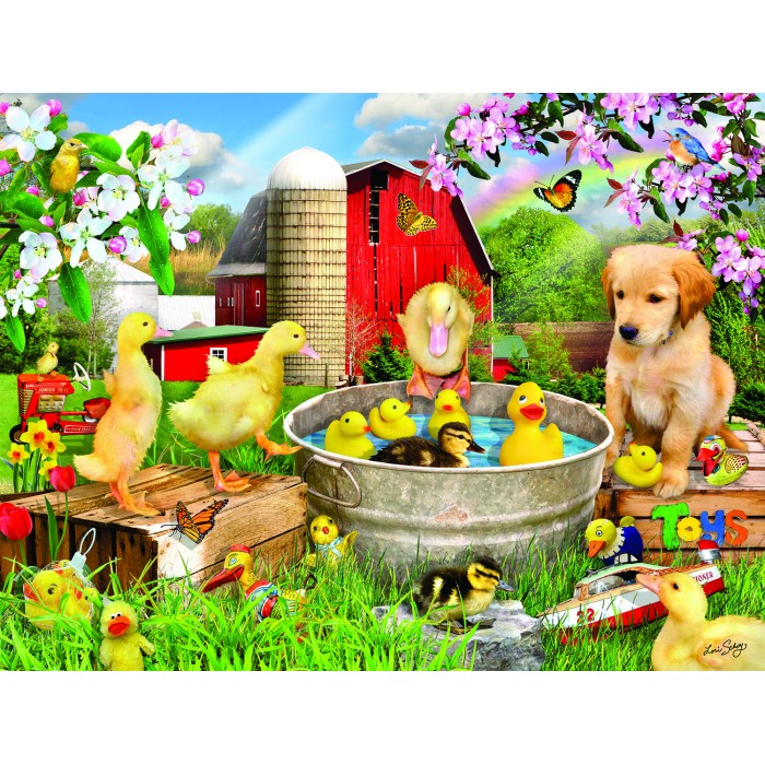 Puzzle Sunsout-35223 Pièces XXL - Bain de Jouets