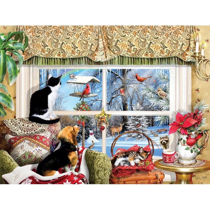 Puzzle Sunsout-35233 XXL Pieces - Lori Schory - Looking Through a Window