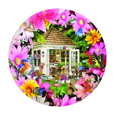 Puzzle  Sunsout-35254 Garden Shed in Flower