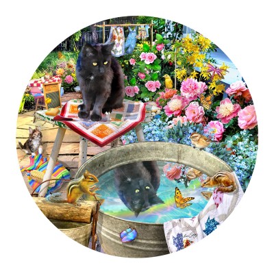 Puzzle  Sunsout-35256 Reflets de Chaton