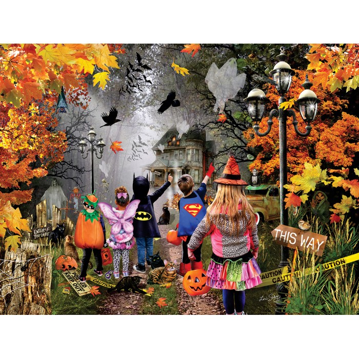 Puzzle Sunsout-35266 XXL Teile - Lori Schory - Halloween Trail