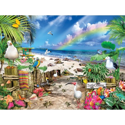 Puzzle  Sunsout-35274 XXL Pieces - Turtle Crossing