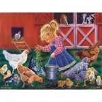 Puzzle  Sunsout-35886 XXL Pieces - Little Farm Girl