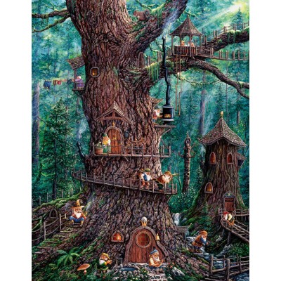 Puzzle  Sunsout-36510 XXL Pieces - Jeff Tift - Forest Gnomes