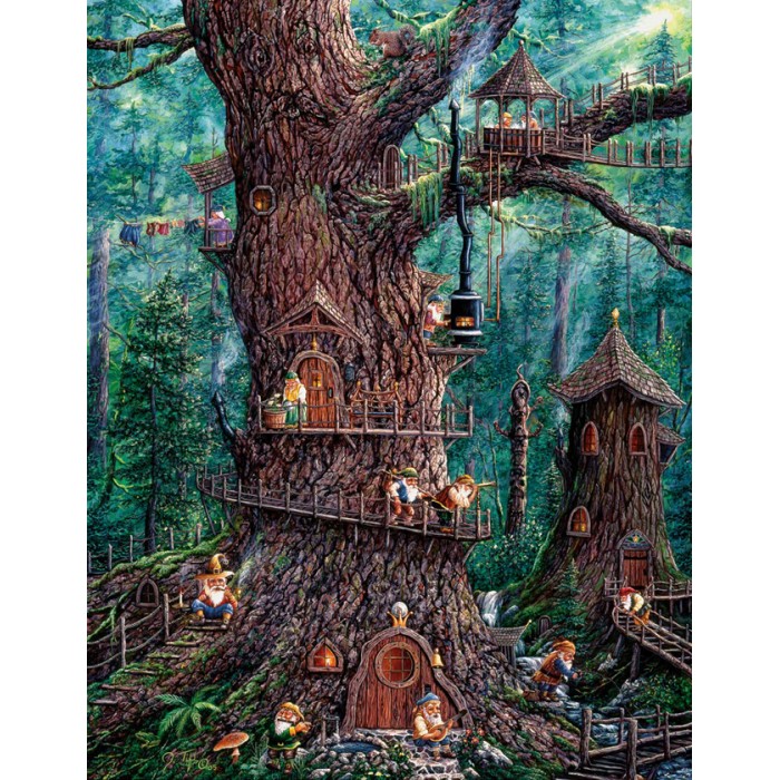 Puzzle Sunsout-36510 XXL Pieces - Jeff Tift - Forest Gnomes