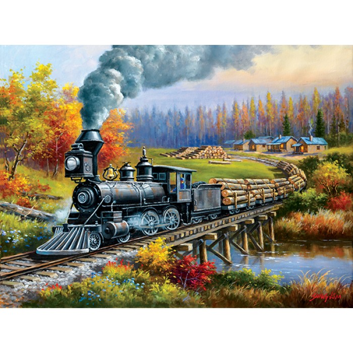 Puzzle Sunsout-36678 XXL Pieces - Logging Camp Run