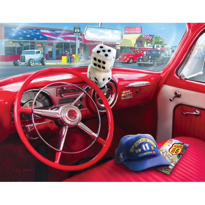 Puzzle Sunsout-37133 XXL Pieces - Greg Giordano - American Car