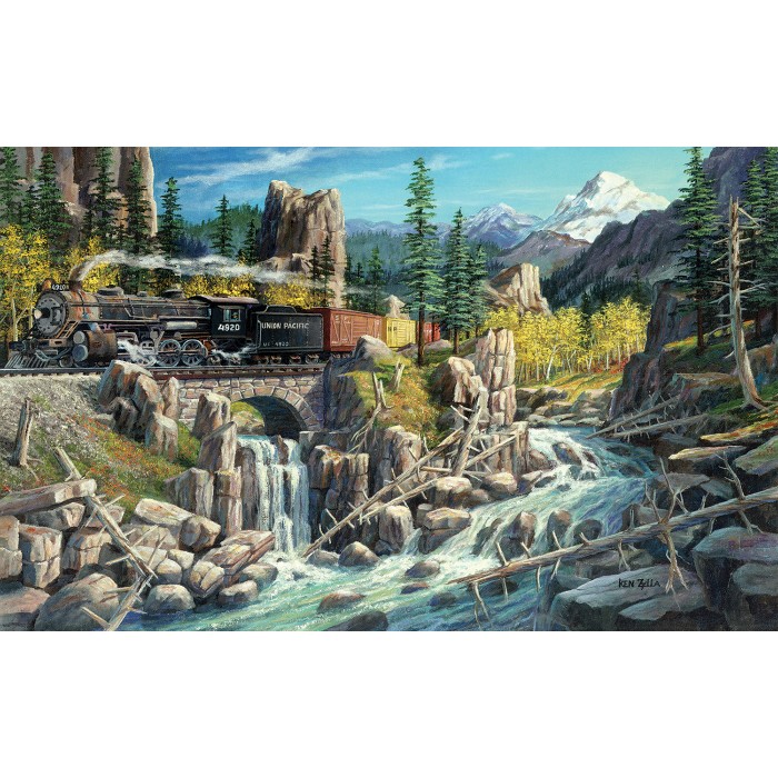 Puzzle Sunsout-37787 Pièces XXL - Chemins de Fer de l'Ouest