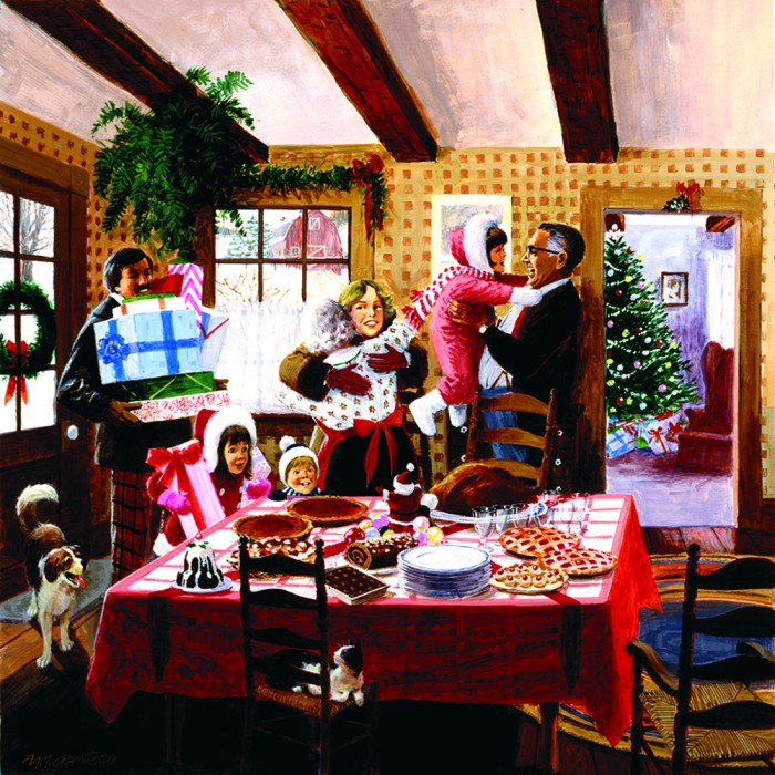 Puzzle Sunsout-38216 XXL Teile - Christmas Dinner Guests