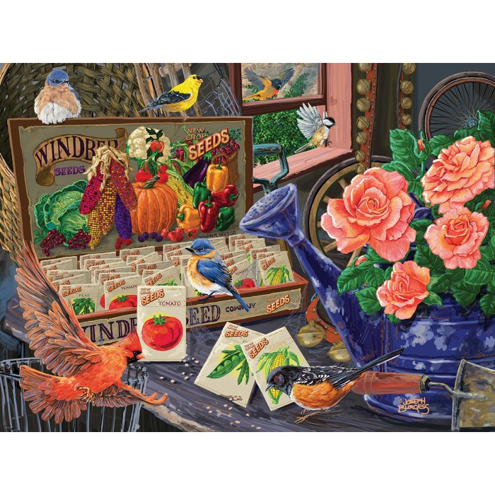 Puzzle Sunsout-38911 Joseph Burgess - Seed Box