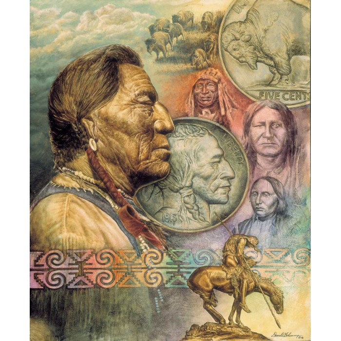 Puzzle Sunsout-40062 David Behrens - Five Cent Piece