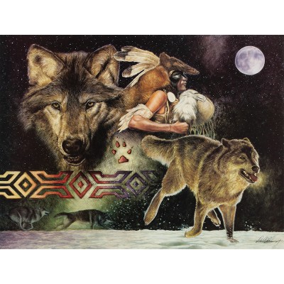 Puzzle  Sunsout-40088 XXL Pieces - Arapaho Moon