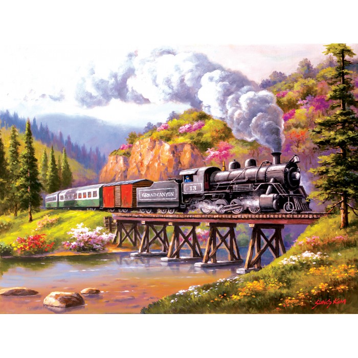 Puzzle Sunsout-40652 Pièces XXL -  Grand Canyon Express