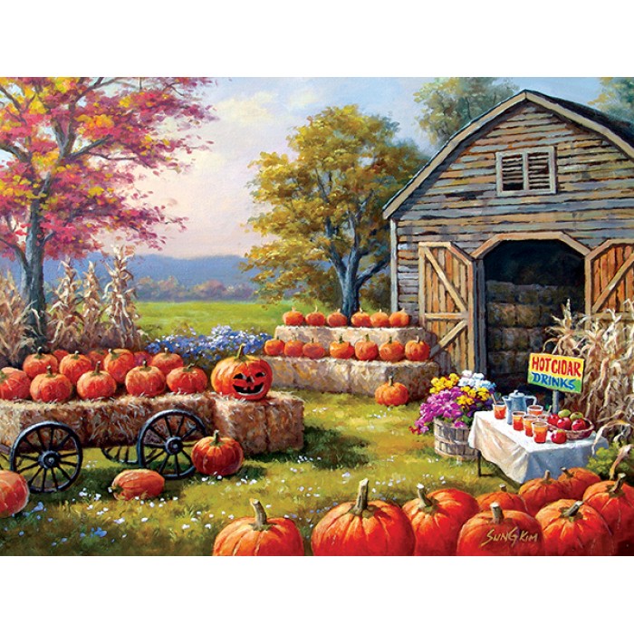 Puzzle Sunsout-41744 Pièces XXL - Citrouilles à Vendre