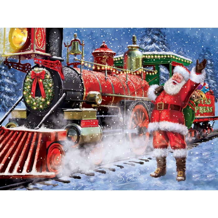 Puzzle Sunsout-42040 Santa's All Aboard