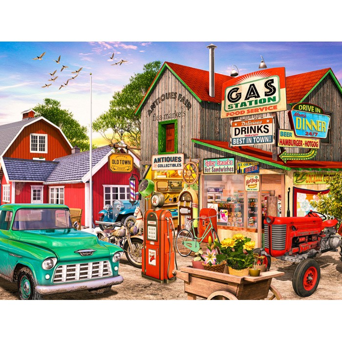 Puzzle Sunsout-42208 XXL Pieces - Mom's Diner