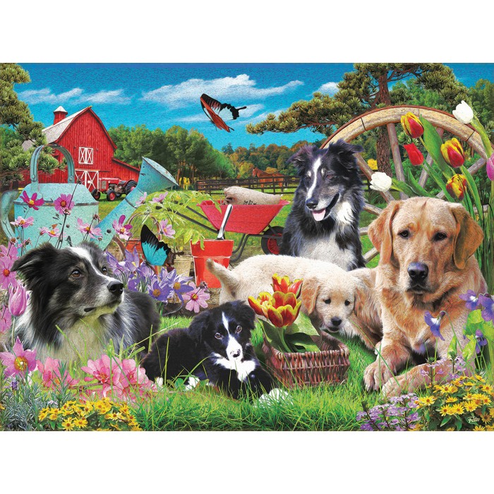 Puzzle Sunsout-42263 XXL Pieces - Who Has A Green Thumb ?