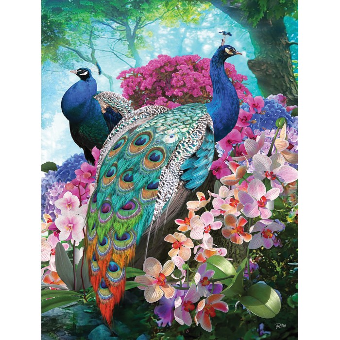 Puzzle Sunsout-42374 XXL Pieces - Pretty Peacock