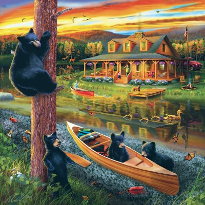 Puzzle  Sunsout-46011 XXL Pieces - Bear Family Adventure