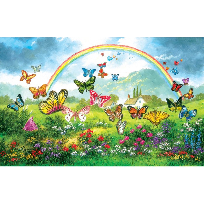 Puzzle Sunsout-48317 Dennis Lewan - Butterfly Holiday