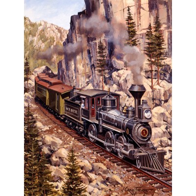 Puzzle  Sunsout-49619 XXL Pieces - Locomotive Curve