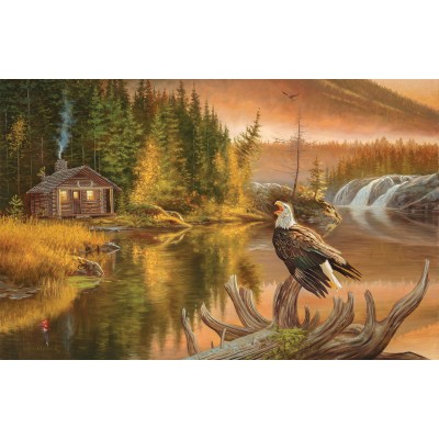 Puzzle  Sunsout-50128 Lambson Wildlife Art - Merica